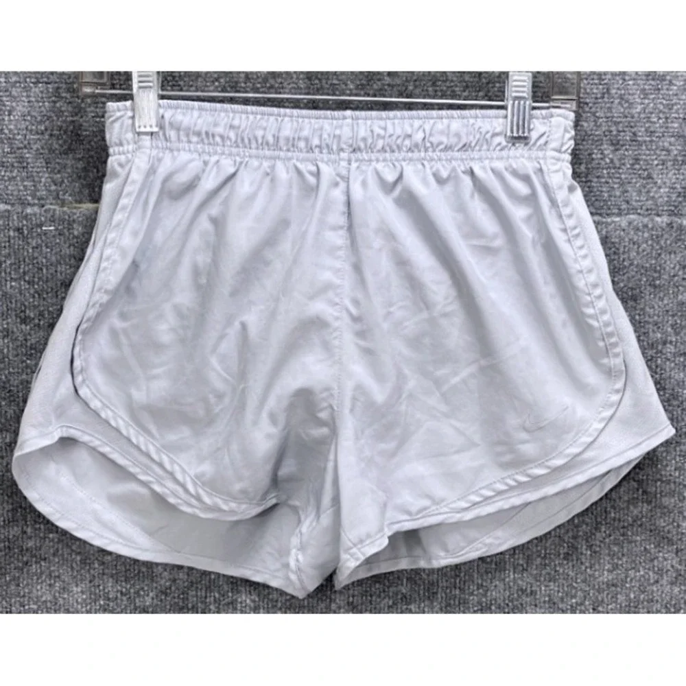 Nike Dri-FIT 10/3 Running Shorts Womens Small White Mesh Trim 831558-012
